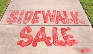 Sidewalk Sale Chalk